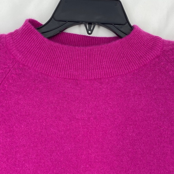 Richards & Jones Womens Large Vintage Pullover Sweater Fuchsia Pink Wool Angora - Picture 3 of 14